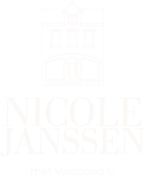 Logo Nicole Janssen wit met pand
