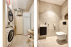 Wasplaats/berging en apart toilet 